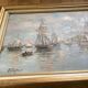 Tableau Huile sur toile signé dimension : hauteur -49cm- Largeur -64cm-
