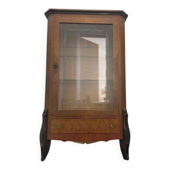 Vitrine vintage en placage de palissandre 1950/1960