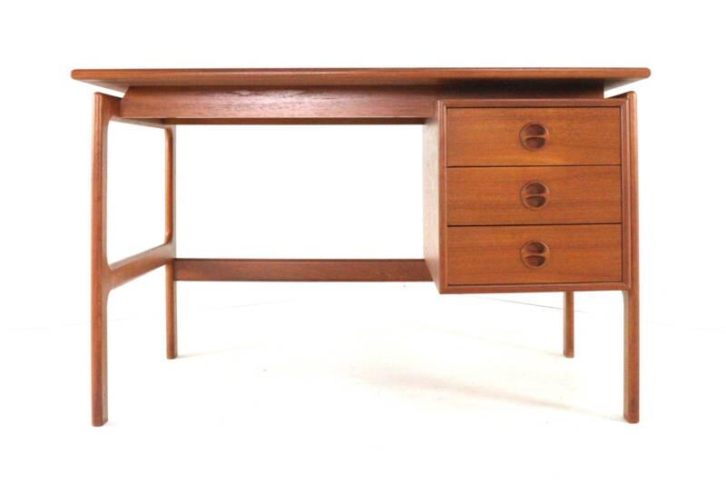 Bureau pour femme Gasvig / GV Møbler - design danois - teck - moderne du milieu du siècle