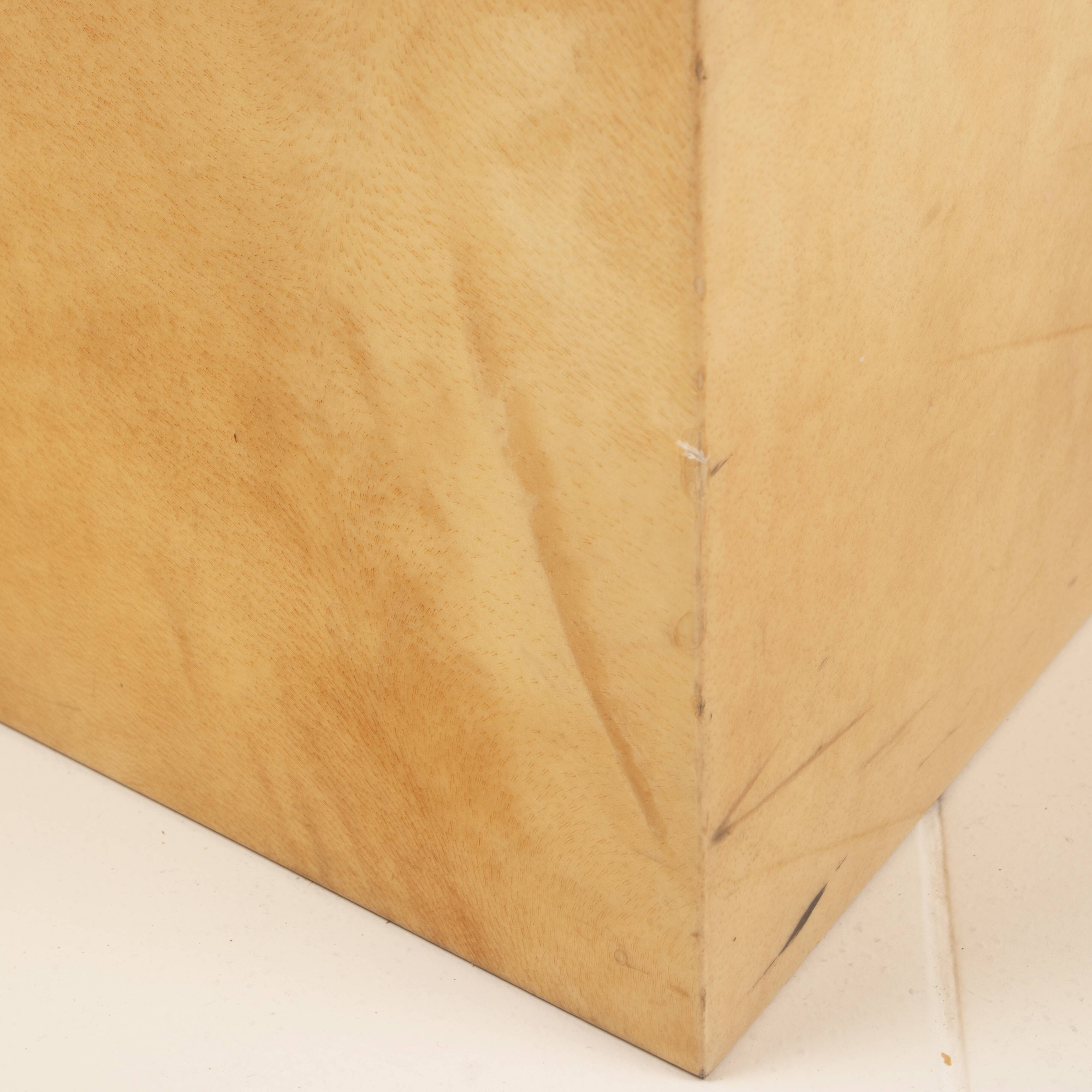 Giorgio Tura Mid-Century Parchment Custom Made Coffee Table for Tura Milano 1970