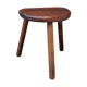 Tabouret tripode en bois brut