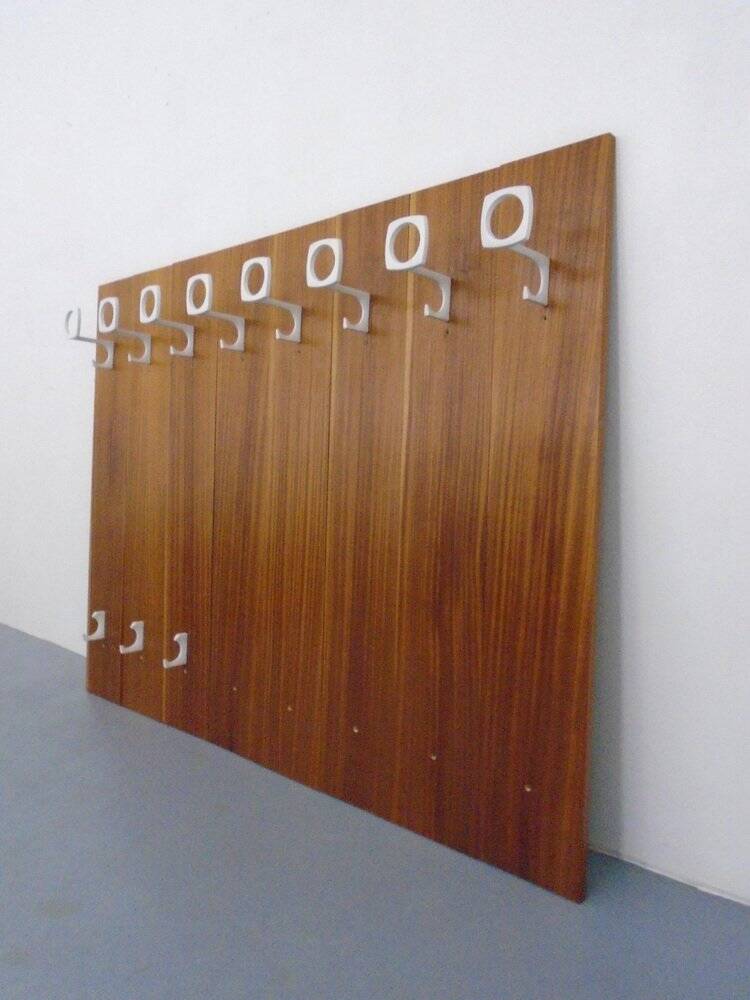 Mid-Century Walnut Wall Unit, 1960s, Set of 8