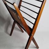 Folding teak magazine rack by Cees Braakman