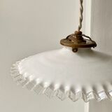 Opaline pendant lamp