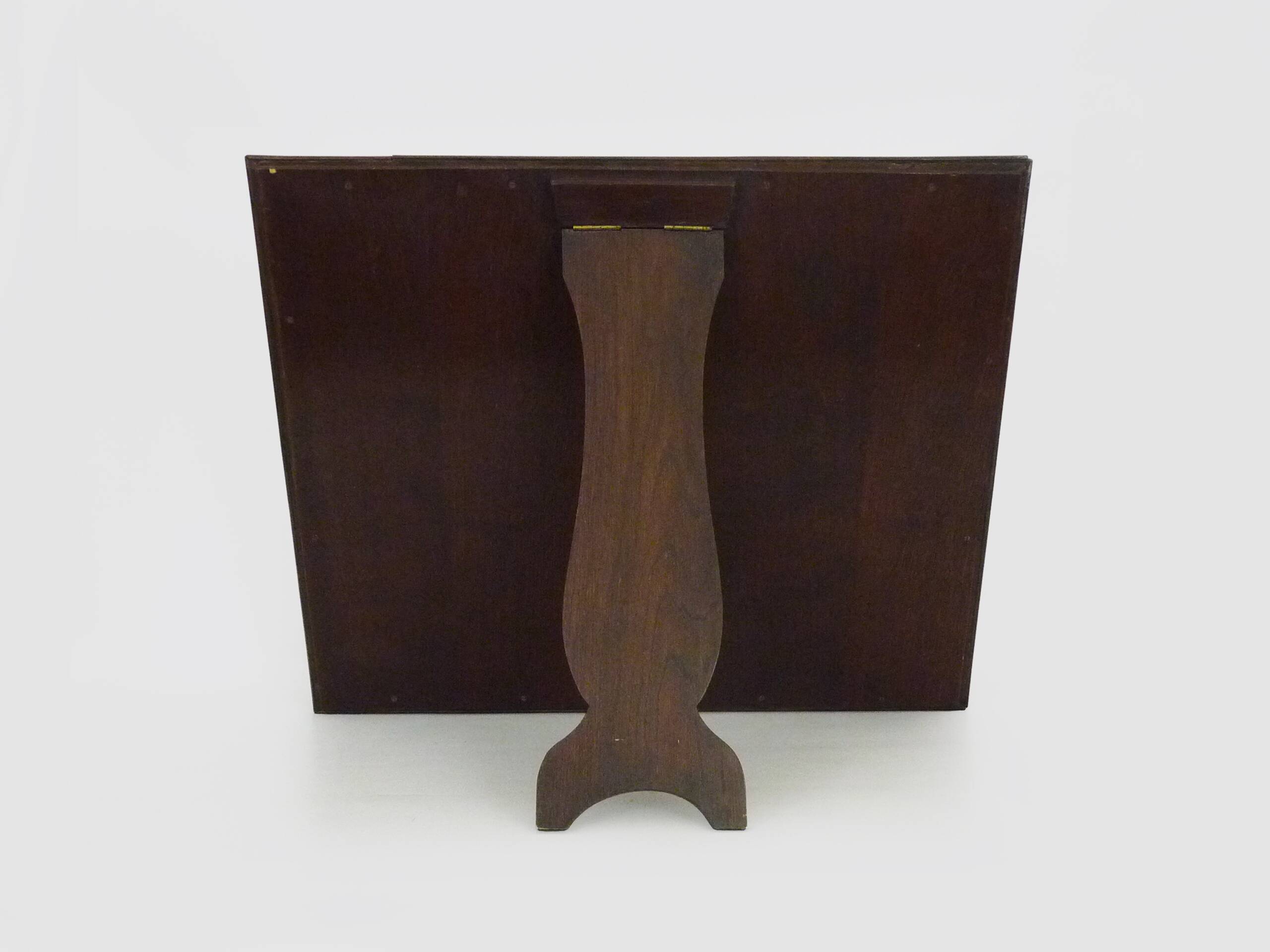 Very large Psyche Mirror in walnut wood. Orthodox bible mirror. 19th century. 53X63 cm - 20.86X24