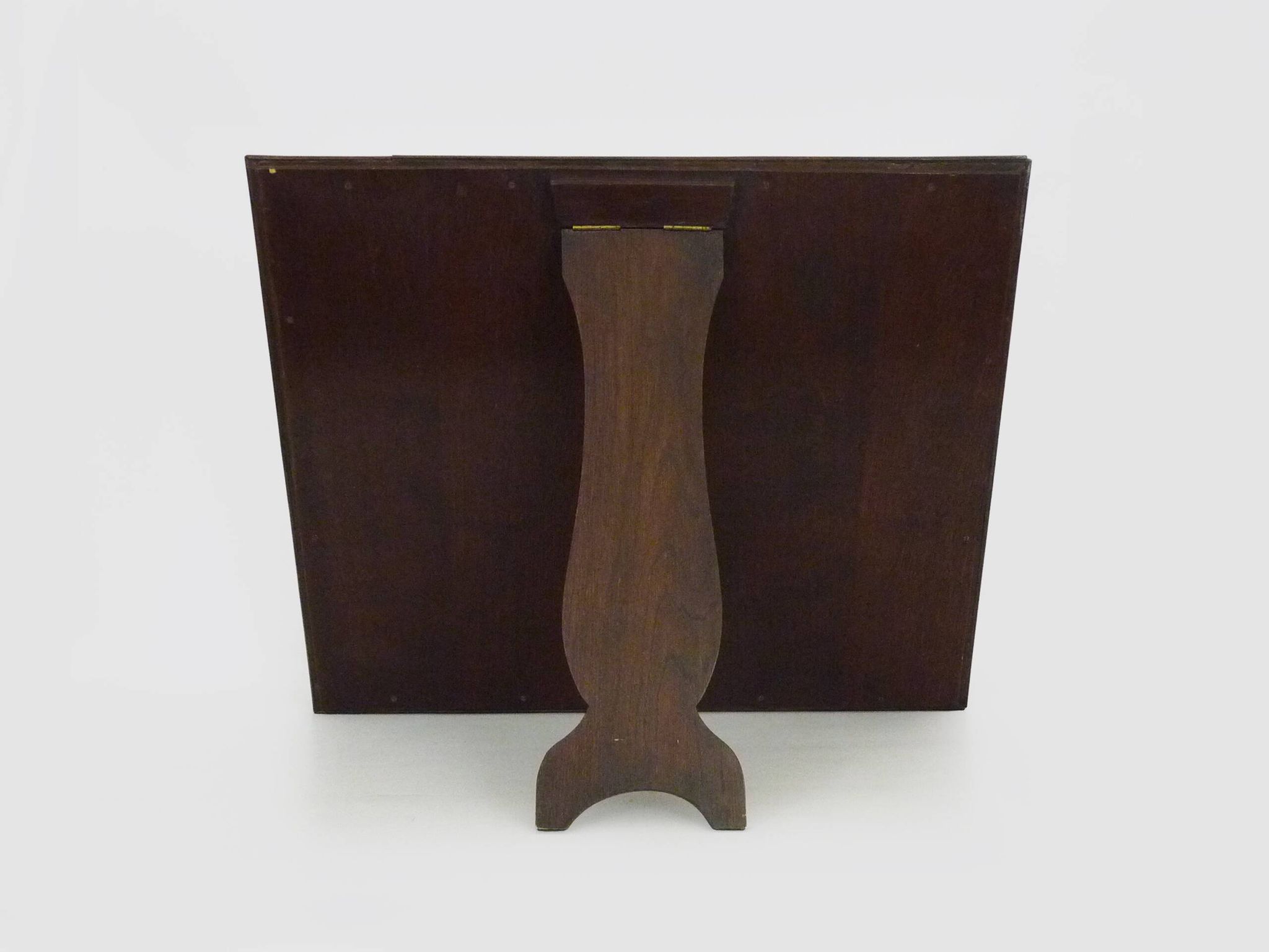 Very large Psyche Mirror in walnut wood. Orthodox bible mirror. 19th century. 53X63 cm - 20.86X24