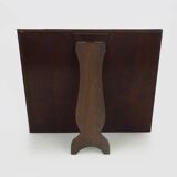 Very large Psyche Mirror in walnut wood. Orthodox bible mirror. 19th century. 53X63 cm - 20.86X24