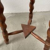Trio of old tripod stools