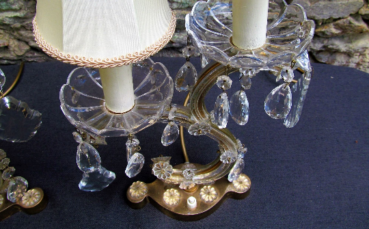 Paire de lampes de chevet Louis XIV d'époque française style Marie-Thérèse