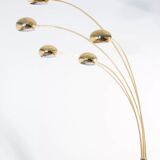 Italian 5-arm mid-century floor lamp