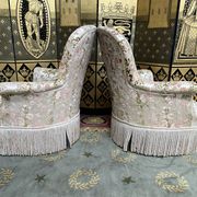 Paire de fauteuils chauffeuses Napoléon III