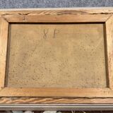 P. Guivalot: Oil painting on canvas, lively rural landscape, signed and dated 1956