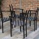 Set of 4 Italian design armchairs from the 80s