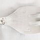 Christofle oyster or dessert forks, ribbon pattern, silver