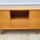 Sideboard very buffet type Scandinavian in raw pear wood 1950.