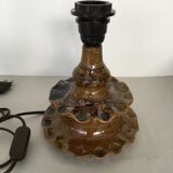 Handmade stoneware lamp foot