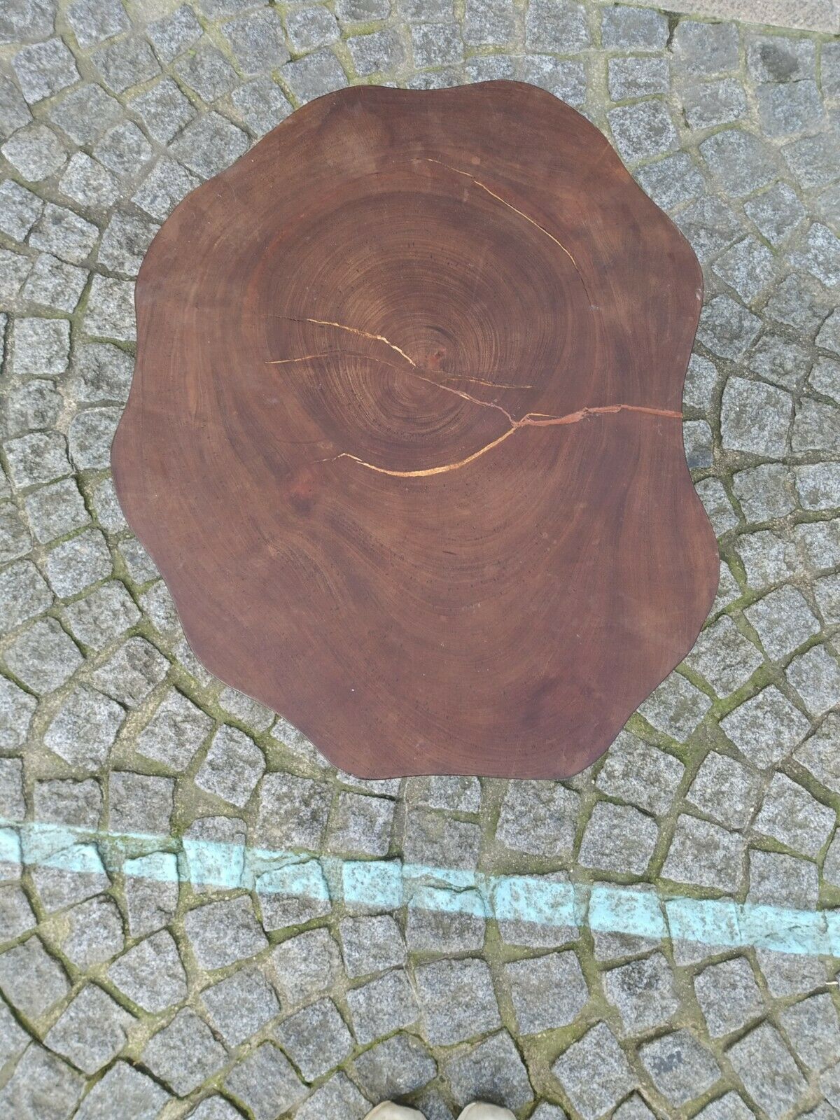 Brutalist free-form coffee table 1950s