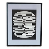 Victor vasarely silkscreen after the work zeta created in 1955