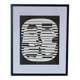 Victor vasarely silkscreen after the work zeta created in 1955