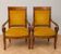 Paire de fauteuils d’époque Empire-Restauration en acajou