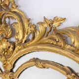 Louis XV style mirror with glazing beads. Napoleon III period, circa 1880.