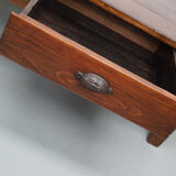 Rustic oak coffee table french 19th century farmhouse