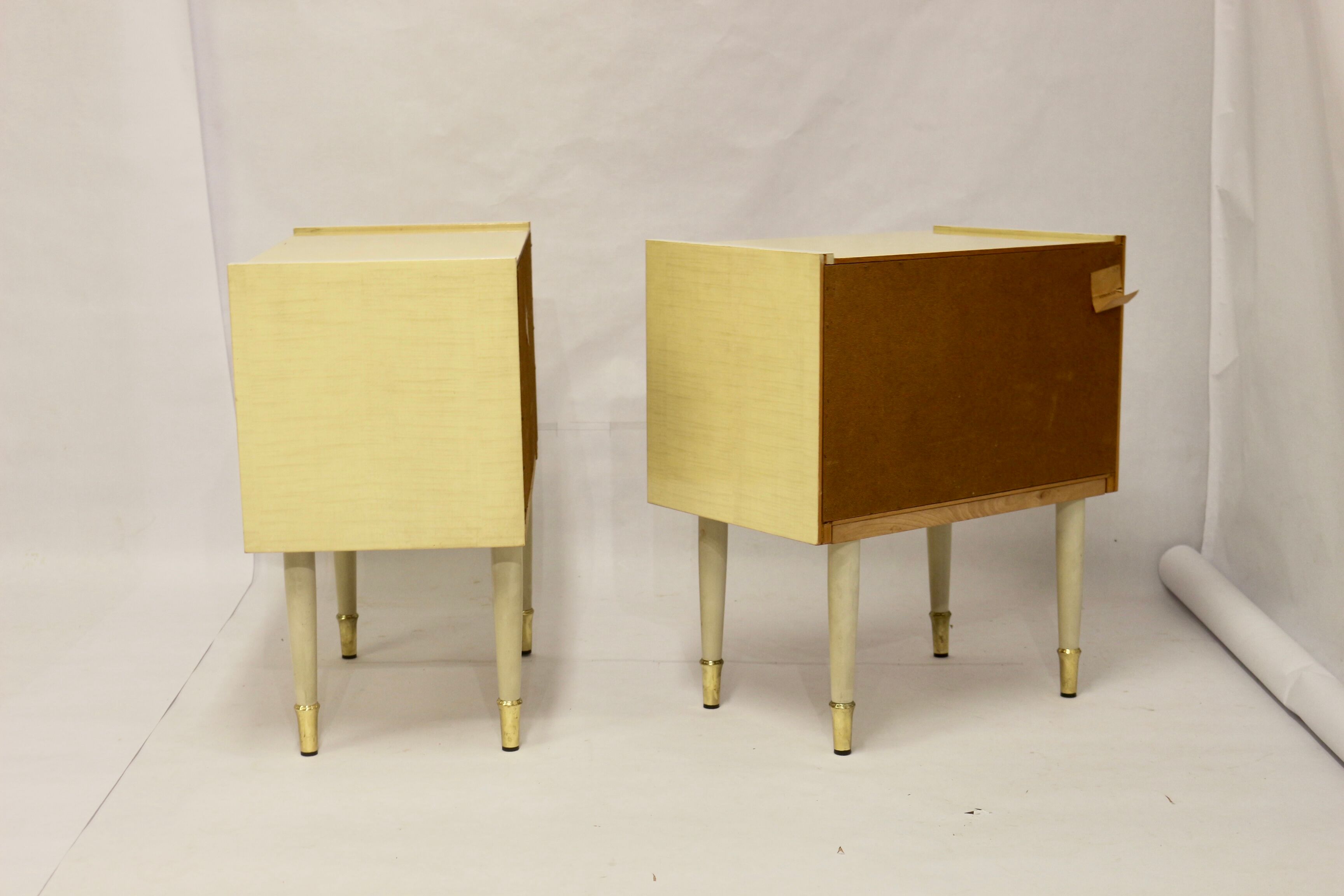 Pair of bedside tables from the middle of the century, 1950s