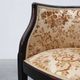 Pair of Ebonised Tub Armchairs with Floral Upholstery, France, Circa 1900