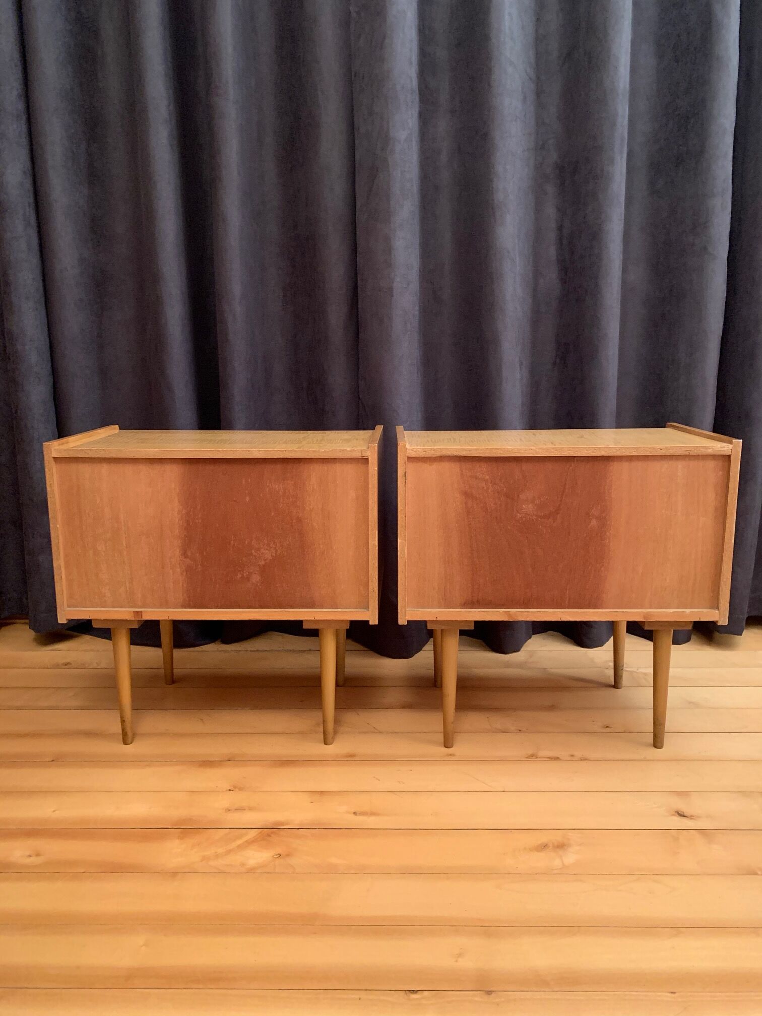 Pair of bedside tables, 70s