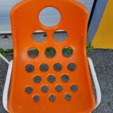 Chaises orange sicopal de 1970