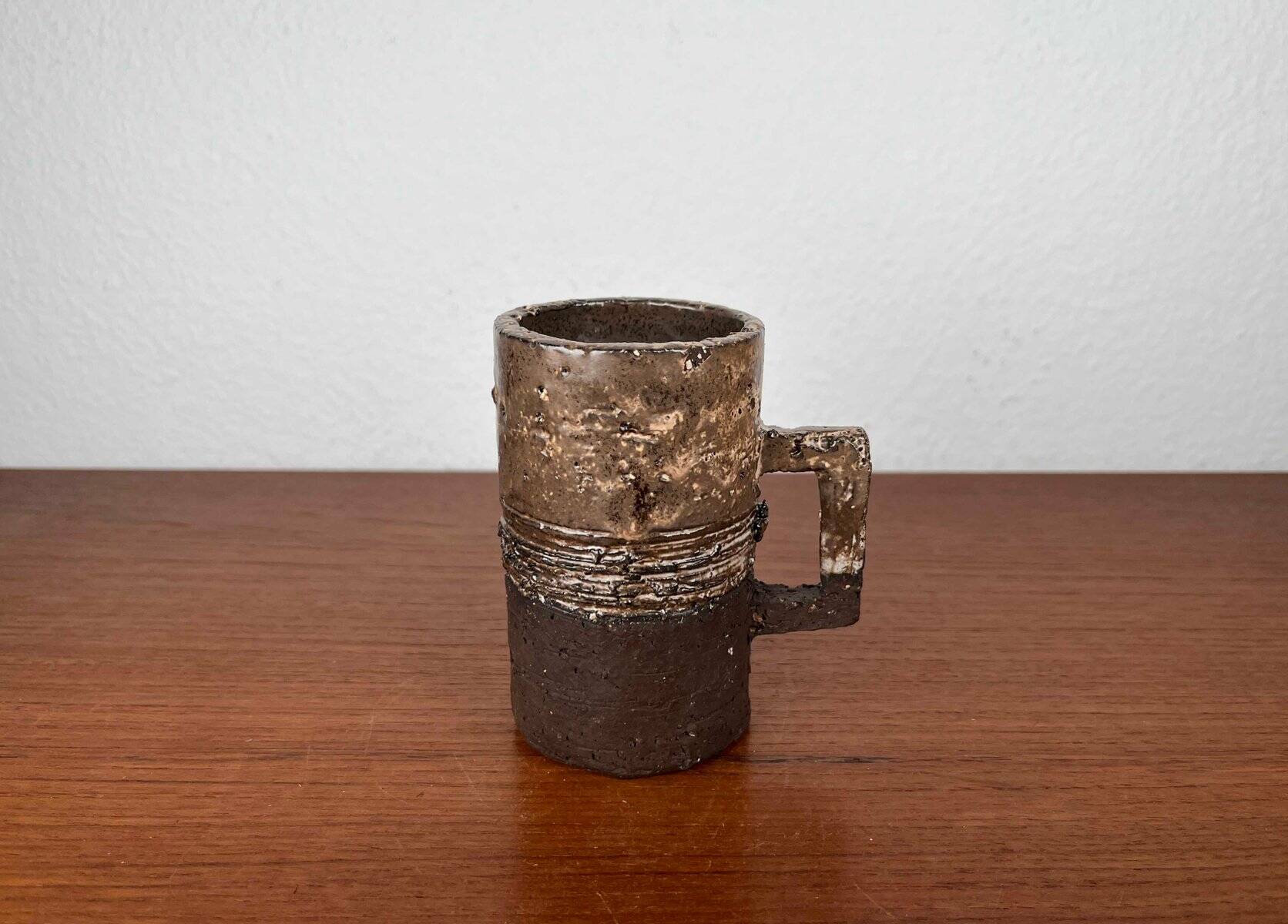 Mug Vase from Danish Modern Pottery Studio by Robert Rob Bentsen, 1960s