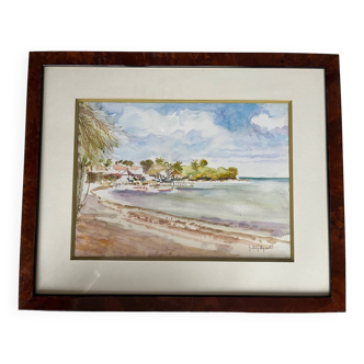 Painting: watercolor by J. Duléry Reyval
