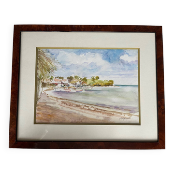 Painting: watercolor by J. Duléry Reyval