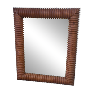 Miroir cadre bois sculpté