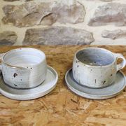 Glazed stoneware coffee service by Yvonne Seyve and Josiane Chaudet.