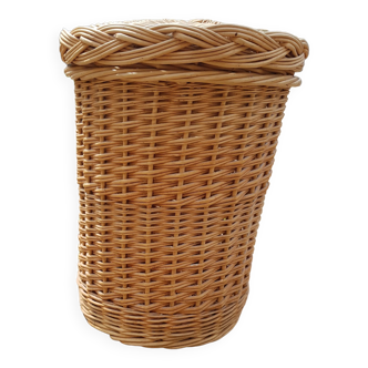 Rattan laundry basket