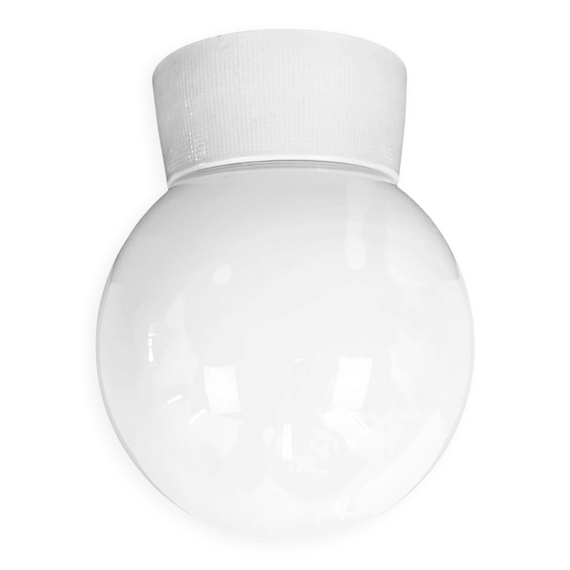 Vintage White Porcelain Ceiling Light, 1970s