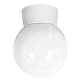 Lustre en porcelaine blanche vintage, années 1970