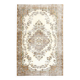 5x8 Brown & Cream Handmade Oriental Turkish Rug,166x252Cm