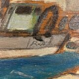 Ancient painting, Marine, the Riviera 50/60s