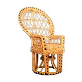 Emmanuelle armchair in miniature rattan