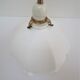 Suspension opaline flower and vintage brass