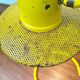 Perforated metal table lamp in Mid-Century Modern style, in the style of Mathieu Matégot, 1960s.