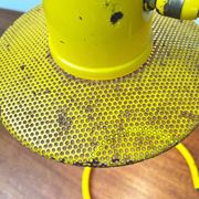Perforated metal table lamp in Mid-Century Modern style, in the style of Mathieu Matégot, 1960s.