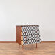 Commode danois Op-Art du milieu du siècle, années 1960.