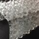 Wall lamp in ice glass and diamond tips / vintage 60s-70s