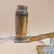 Art Deco lamp pair in brass and glass