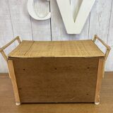 Vintage rattan chest