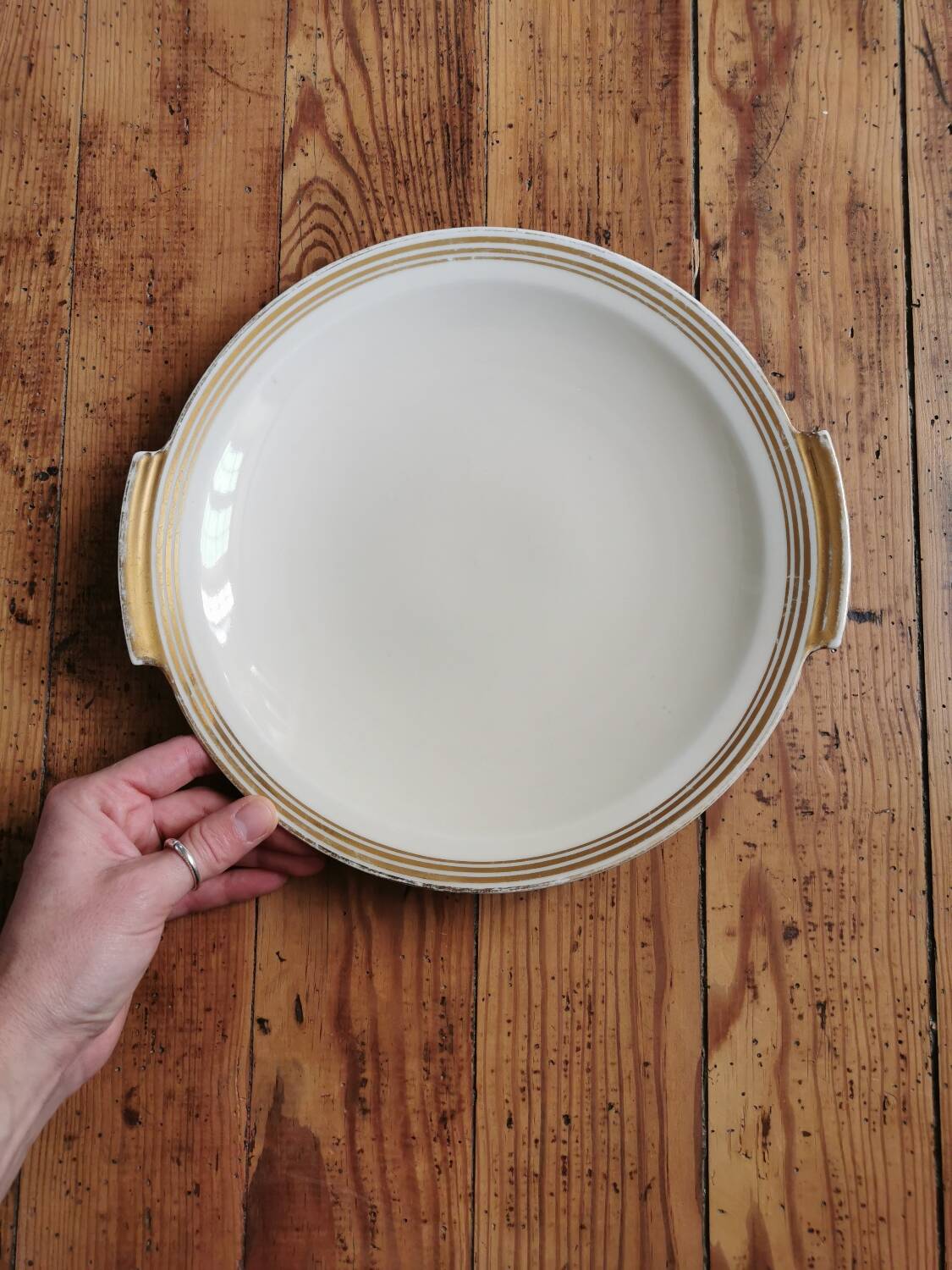 Vintage Limoges porcelain tart dish