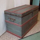 Old chest trunk wood studded